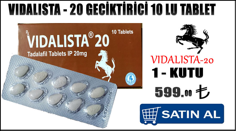 Vidalista 20 geciktirici 10 lu hapı siparişi