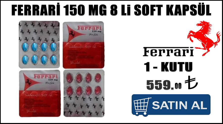 Ferrari 150 mg 8 lik kırmızı hap satış