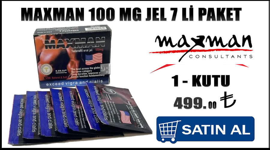 Maxman 100 mg jel eczane satış