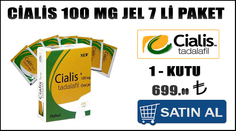 Cialis 100 mg jel 7 li fiyatı