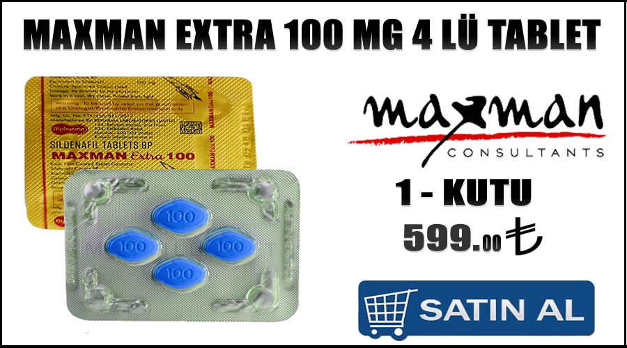 Maxman 100 mg 4 lü mavi hap sipariş hattı